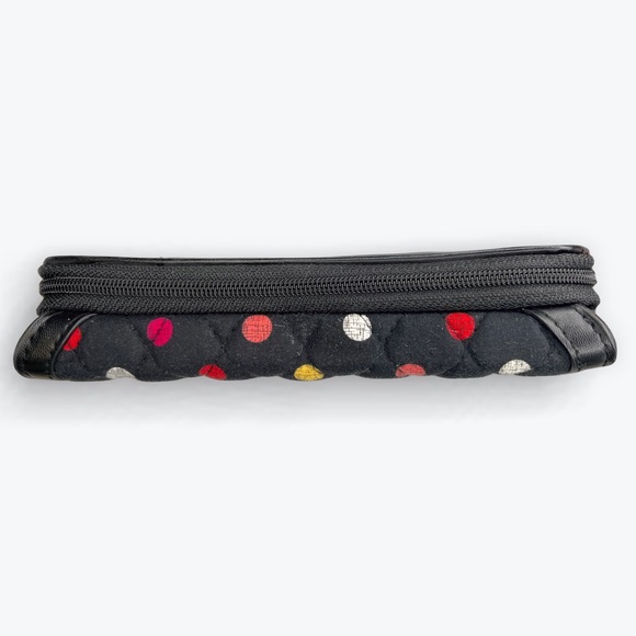 Vera Bradley Ultimate Wristlet Havana Dots Quilted Faux Leather Trim Clutch - Picture 4 of 11